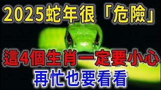 2025蛇年很「危險」，這個生肖慘了！明年一定要小心！現在知道還來得及！|平安是福