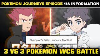 Champion's Pride ! Lance Vs Diantha !! Pokemon Journey's Episode 116