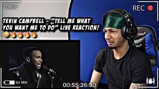 Tevin Campbell "Tell Me What You Want Me To Do" LIVE! | REACTION!! UNBELIEVABLE!