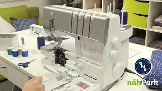 Bernina L850 Overlocker -  dekorative Ziergarne einfädeln