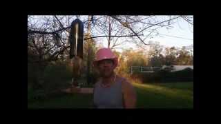 How to make windchimes using an oxygen bottle