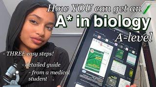 How I got an A* for A-level biology | Revision tips, resources, notes, active recall and websites