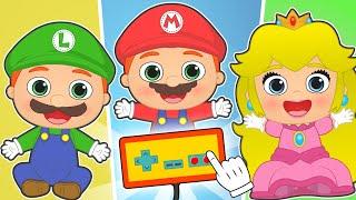BABIES ALEX AND LILY  Dress up as Super Mario Bros