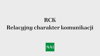 RCK 04. Relacyjny charakter komunikacji - Warsztat – Dominik Dudek