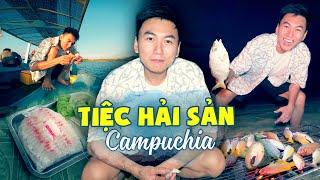 Cambodia Food Tour #3 | Tiệc hải sản trên thuyền câu Campuchia