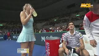 Cameraman zooms in on Maria Sharapova's panties at the IPTL 2015  She's surprised ! HD   YouTube 108