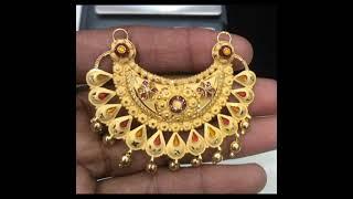 beautiful gold mangalsutra pendant design