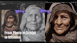 Sculpting a portrait in Blender