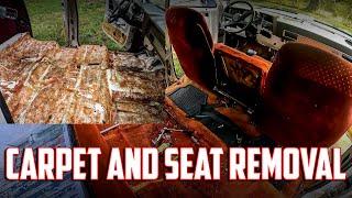 Carpet & Seat Removal & Cleaning | Crew Cab Square Body Chevy | Interior Updates Part 2