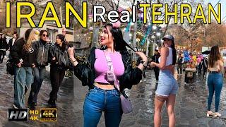 Living in Iran Reality vs Media  Walking in Tehran  What is Iran really like?(4k Scenes)ایران