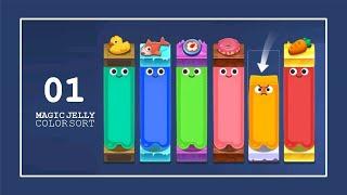 Magic Jelly: Color Sort | Gameplay vol.01 | All Levels 1-15