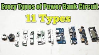 Every Types of Power Bank Circuit Module, 11 Types all Total