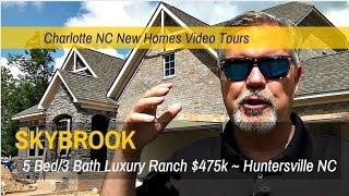 Luxury New Construction Ranch Plan under $500,000 Huntersville NC