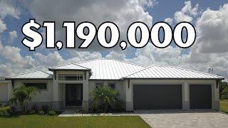 Inside a Stunning Cape Coral New Construction Property Tour | Modern Luxury Home with Canal Views