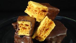 Sponge Toffee/Honeycomb/Seafoam candy (homemade Crunchie bars)- with yoyomax12