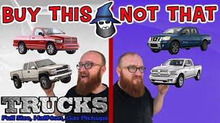 The CAR WIZARD shares the top Full size, 1/2 ton, Gas TRUCKS TO Buy & NOT to Buy!