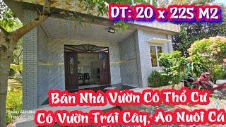 TẬP 3012:Nhà Vườn Có 478M2 Thổ Cư, Có Vườn Trái Cây,Ao Nuôi Cá:20x225M2