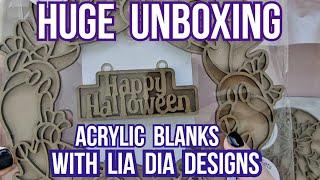 STUNNING - Acrylic Blanks for Resin - UNBOXING with Lia Dia Designs