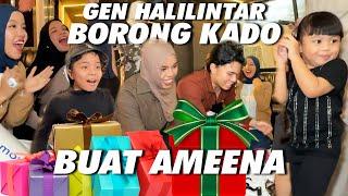 AMEENA UNBOXING KADO DARI GEN HALILINTAR   BORONG KADO BUAT AMEENA