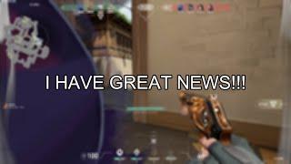 I HAVE GREAT NEWS