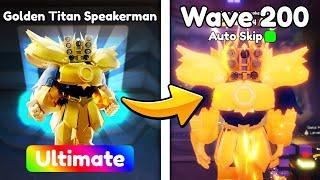 New ULTIMATE Golden Titan Speakerman is OP.. (Toilet Tower Defense)