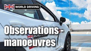 Driving Test Manoeuvres - Observations