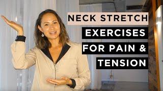 How to fix stiff and painful neck ‍️Neck Stretch Exercises For Pain & Tension