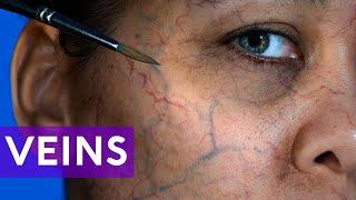 How to Paint Realistic Veins Using TWO Methods