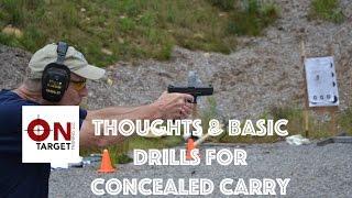 Basic Drills for Concealed Carry