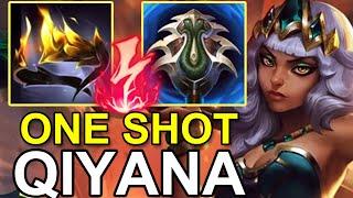 LOL CN BEST QIYANA - Beifeng Oneshot Qiyana Build vs Yone - Rank1 Qiyana Gameplay S14.20