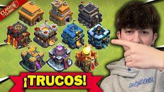 TRUCOS Para MEJORAR RÁPIDO en CADA AYUNTAMIENTO en Clash of Clans  (MUY FÁCIL)