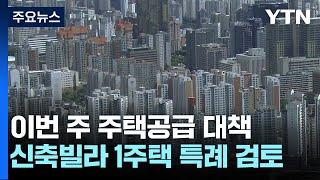 신축 빌라 사면 1가구1주택 특례 검토...이번 주 주택공급 대책 발표 / YTN