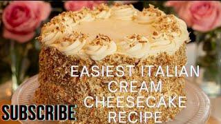 Easiest Italian Cream Cheese Cake Recipe|| Birthday Cake Recipe#viralvideo #trending #recipe #recipe