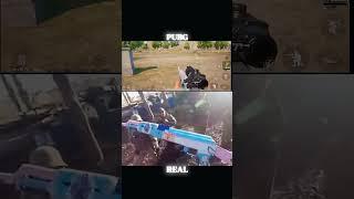 PUBG vs REAL LIFE  #pubgmobile #pubg #bgmi #gaming #shorts