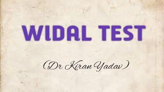 Microbiology lectures |Widal Test|Typhoid Fever|Enteric Fever