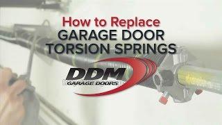 How To Replace Garage Door Torsion Springs