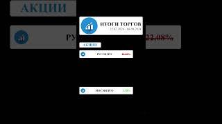 Биржевая торговля 28 #акции #инвестиции #shorts