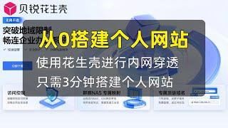 【花生壳】只需3分钟搭建个人网站 从0搭建个人网站小白教程