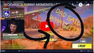 NICKMERCS FUNNY MOMENTS | TELLS HILARIOUS STORY LIVE ON TWITCH ANGRY DAD AT BURGER KING | FORTNITE