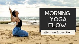 10 min Morning Yoga Flow | Attention and Devotion | COLE CHANCE YOGA