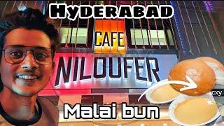 HYDERABAD CAFE NILOUFER MALAI BUN VLOG|| #youtube #public #india #souravjoshivlogs #viral #vlog