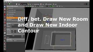 The difference between Draw New Room and Draw New Indoor Contour