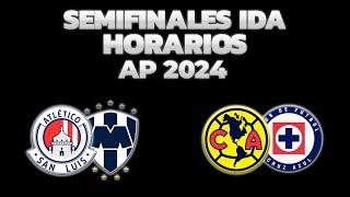 HORARIOS, CANALES Y FECHAS DONDE VER SEMIFINALES IDA | LIGA MX APERTURA 2024