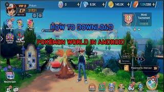 How to Download Pokémon world game in Android on Google play store