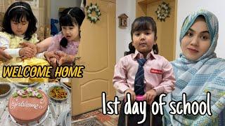 HOORAIN’S 1ST DAY OF SCHOOL || WELCOME HOME || TO MUCH FUN || FAMILY VLOG️