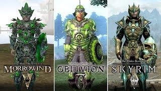 Morrowind vs. Oblivion vs. Skyrim - Armor Sets Comparison
