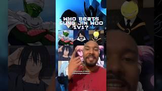 Who beats Sung Jin Woo 1v1? #anime #manga #vs #sololeveling #dbz #bleach #demonslayer #fate #shorts