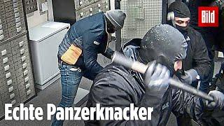 Bank-Einbruch: Überwachungskamera zeigt Diebe bei der Arbeit