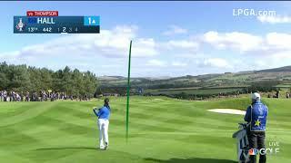 Georgia Hall wins Sunday Singles Match at the 2019 Solheim Cup