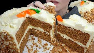 ASMR Whole Carrot Cake Dessert Mukbang [Soft Eating Sounds / No Talking]